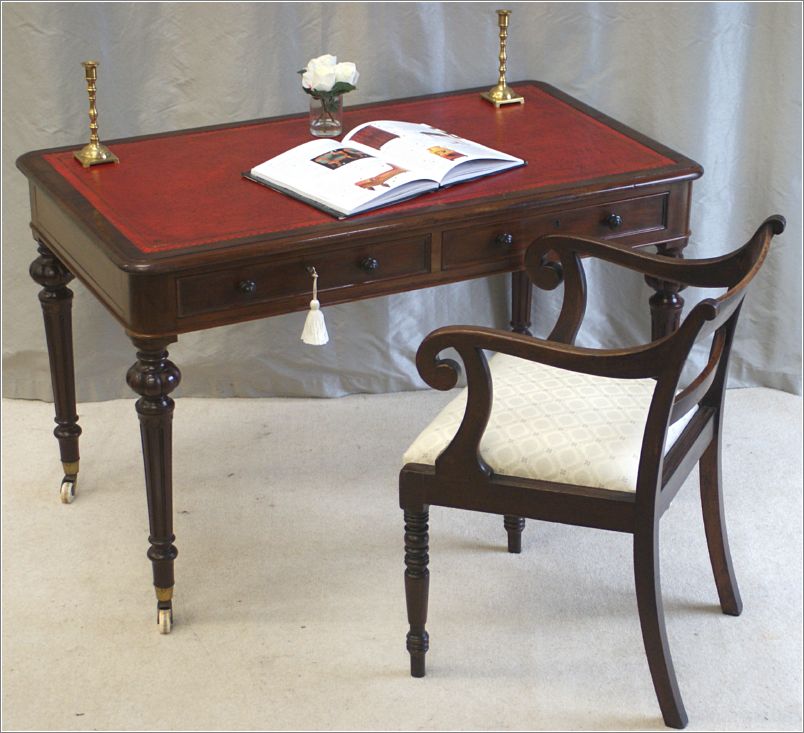 3038 Antique Mahogany Writing Table by Heal & Son London